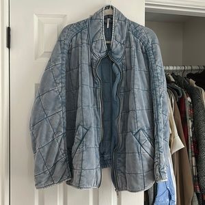 Free People Dolman Quilted Knit Jacket